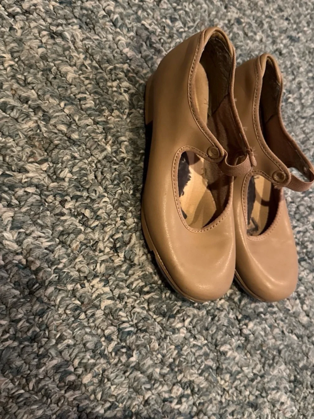 Girls tan Tap shoes size 12